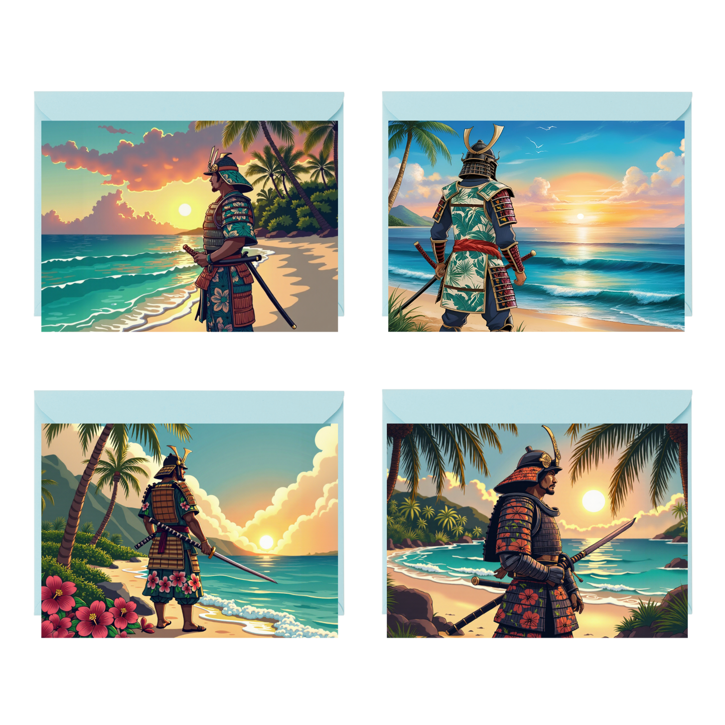 Island Warrior Greeting Cards