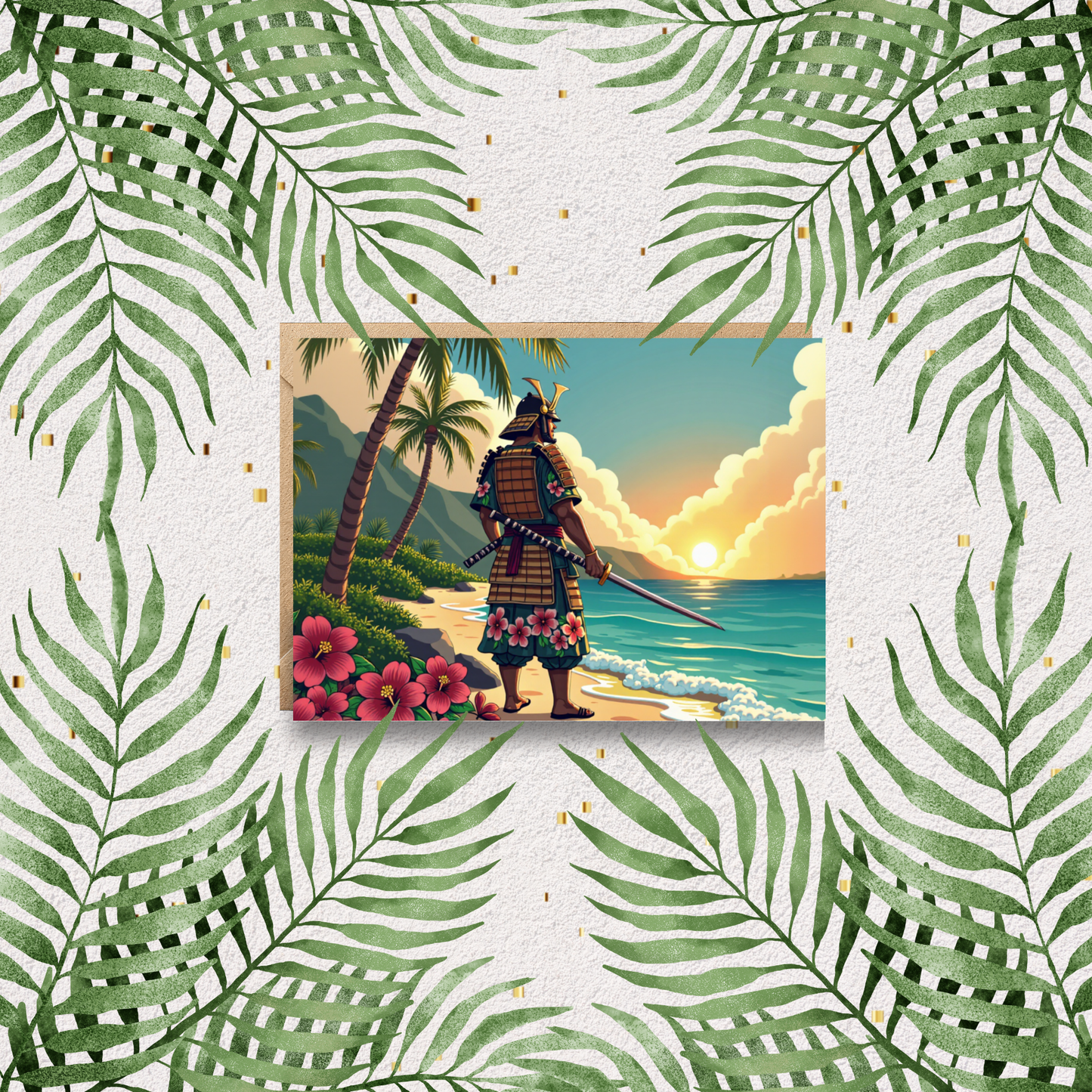 Island Warrior Greeting Card Set