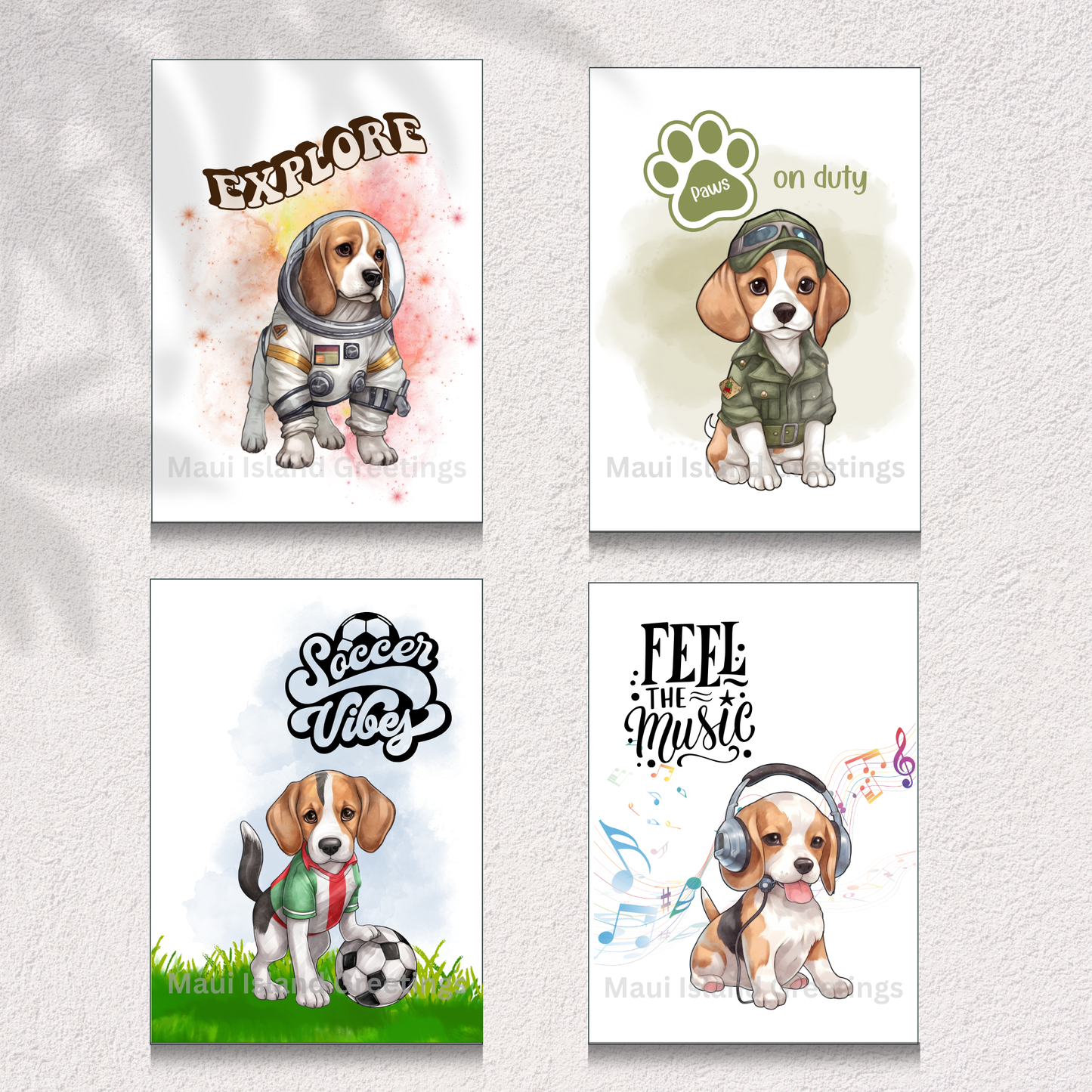 Beagle Moments Greeting Card Set