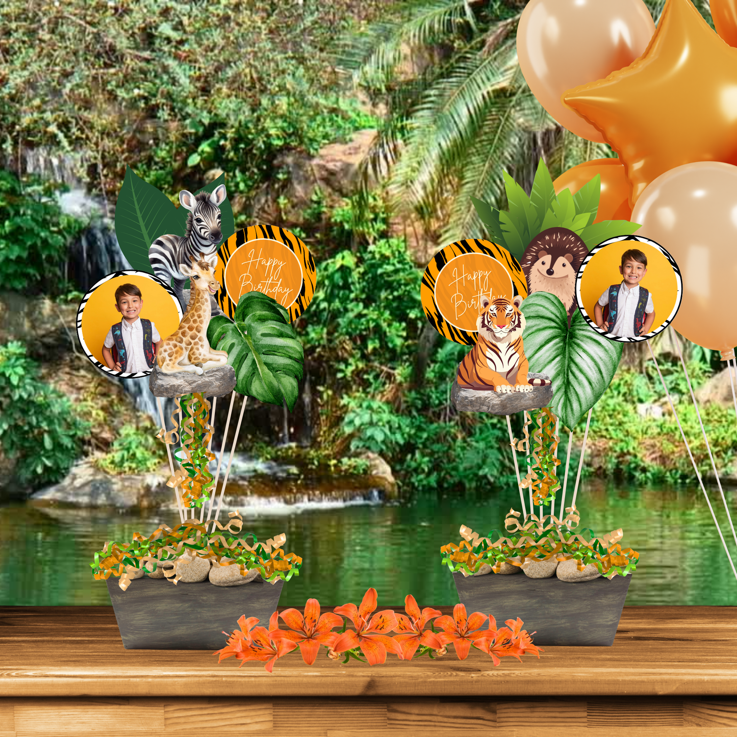 Safari Animals Birthday Party Pack