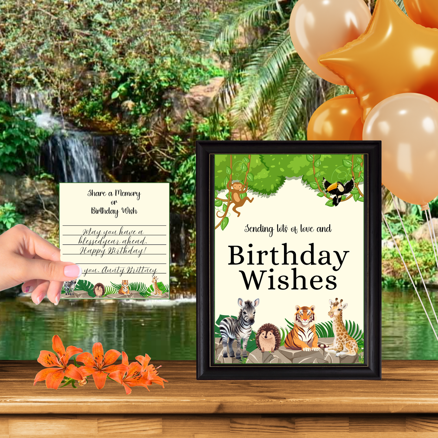 Safari Animals Birthday Party Pack