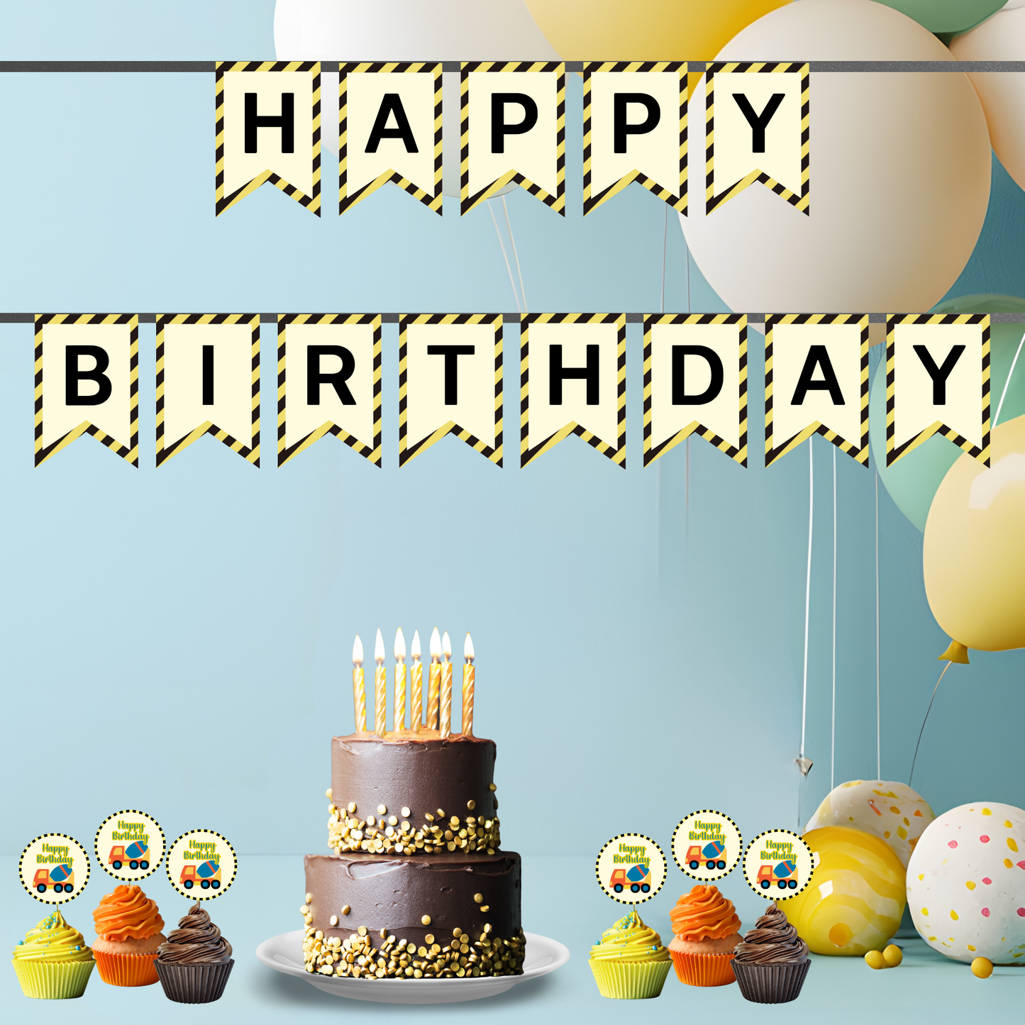 Little Builder Birthday Party Pack