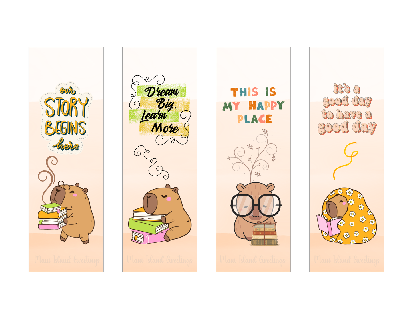 Cozy Capybara Bookmarks