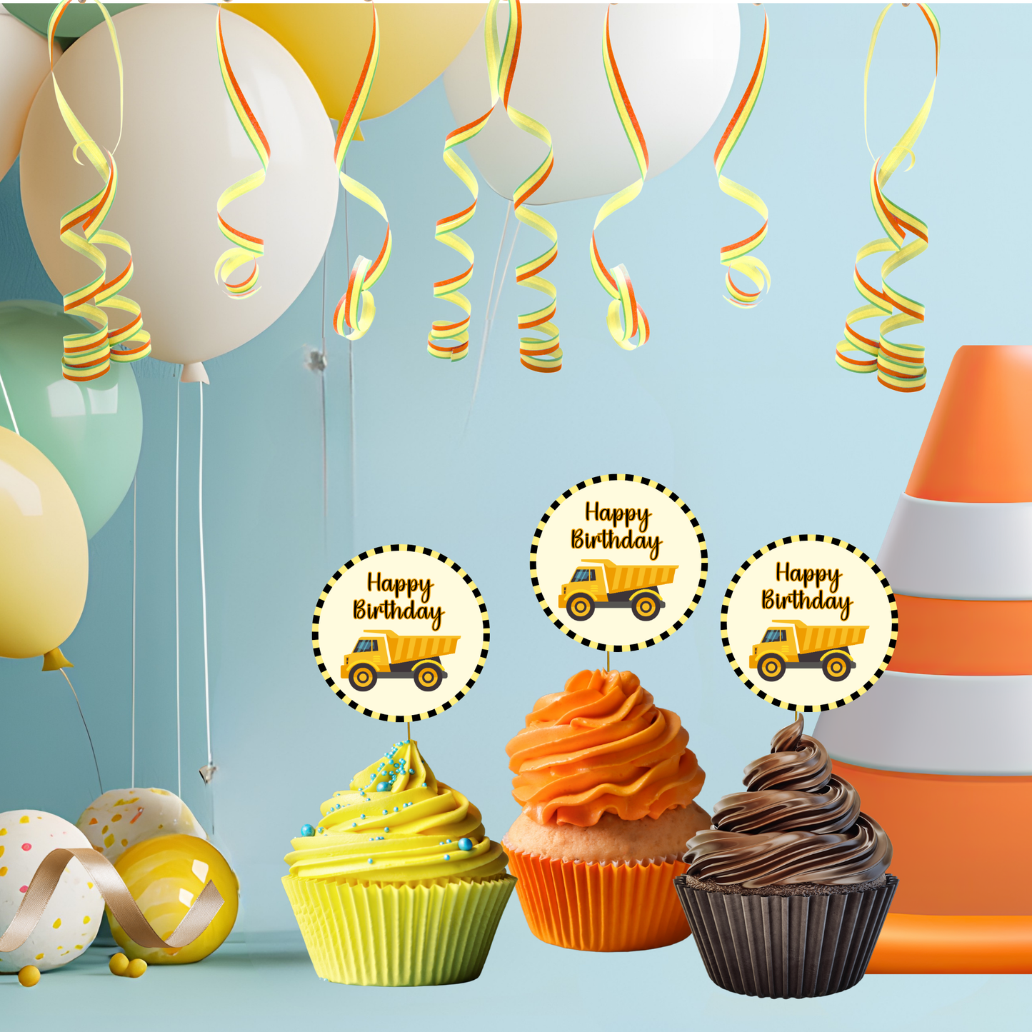 Construction Crew Birthday Party Pack