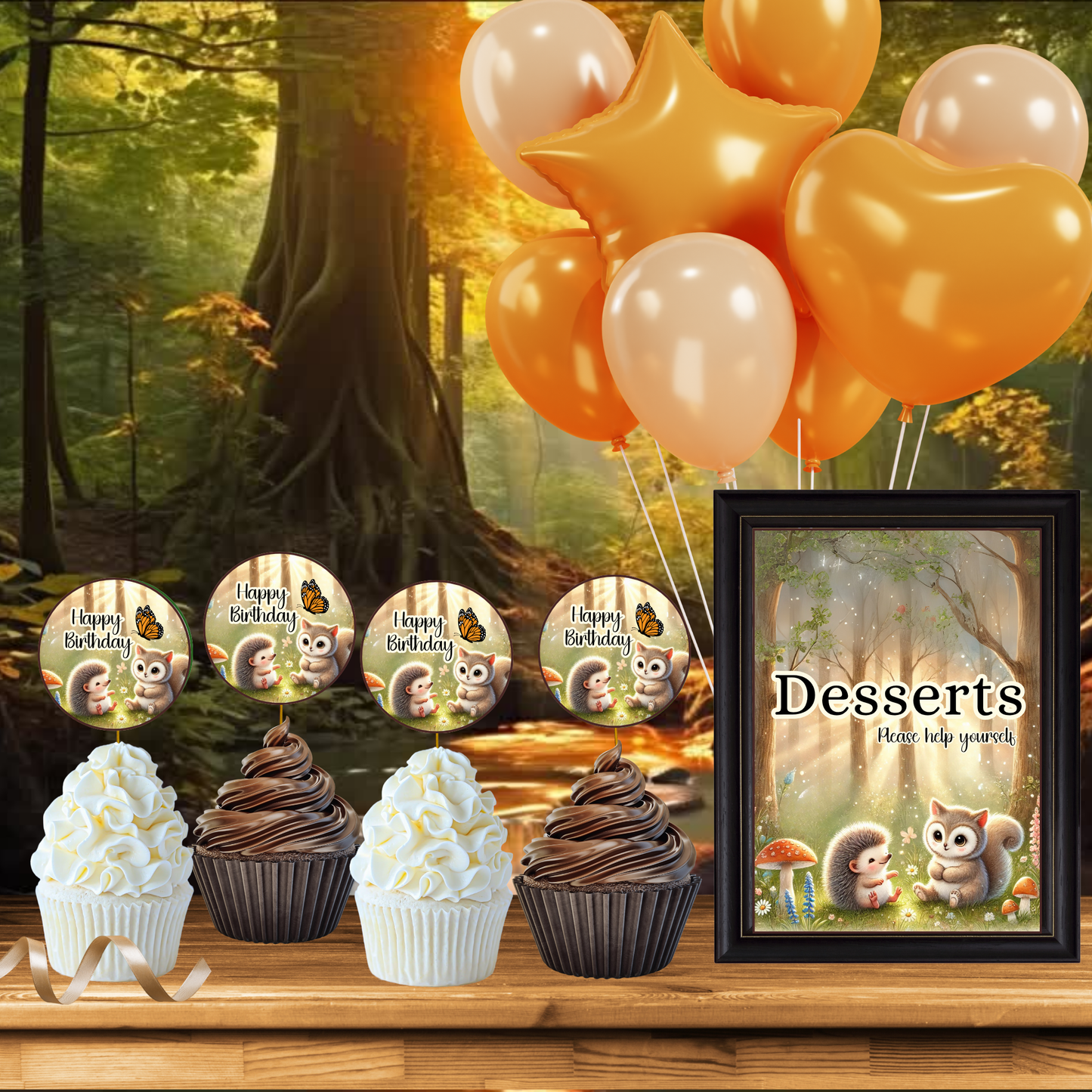 Woodland Animals Birthday Party Pack