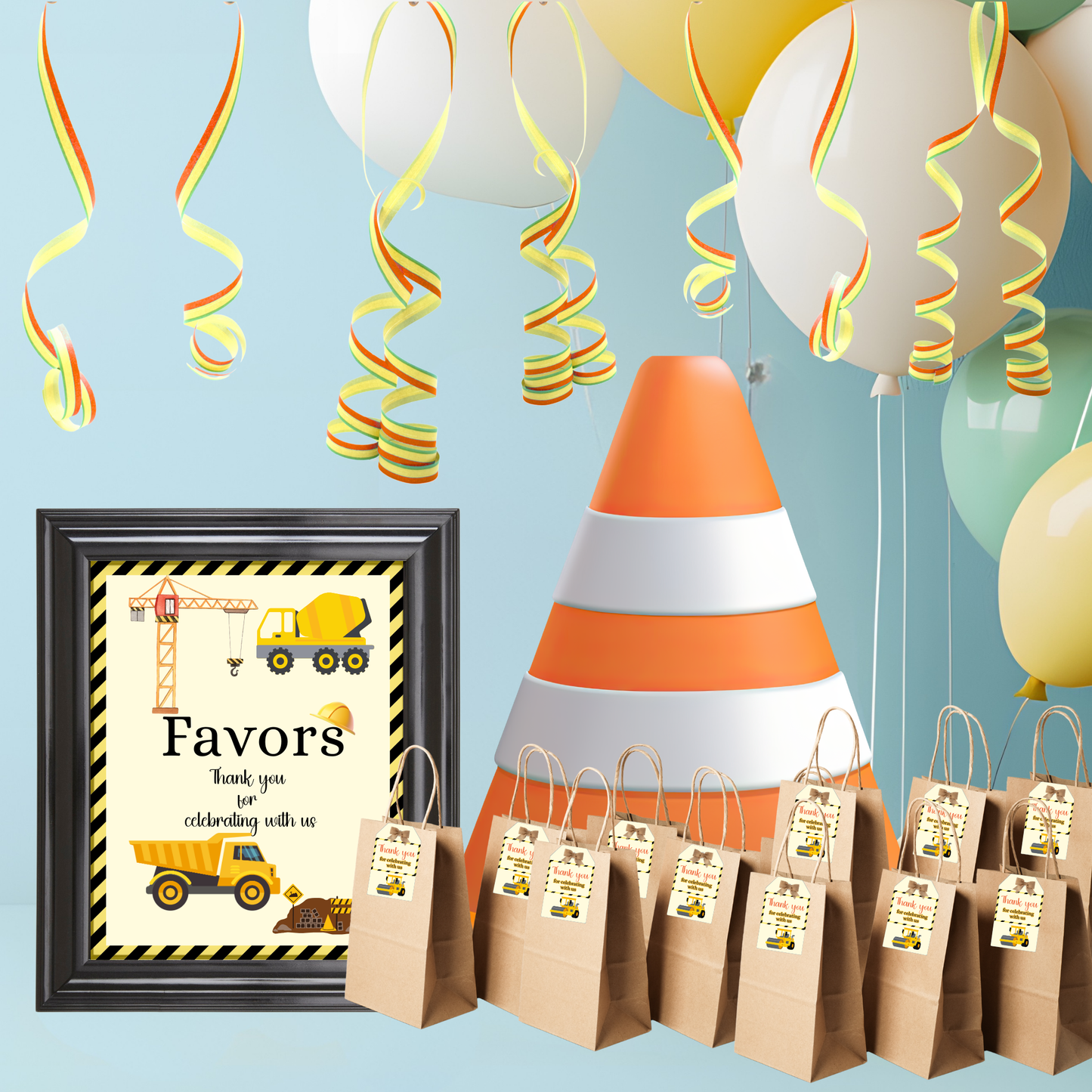 Construction Crew Birthday Party Pack