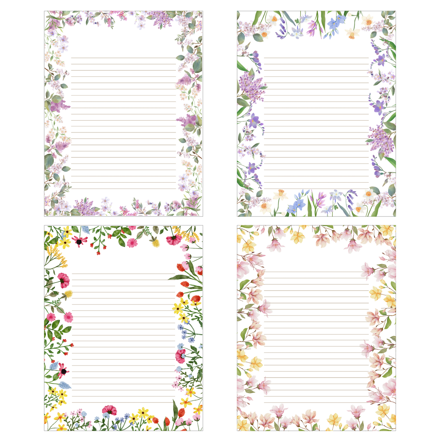 Garden Breeze Stationery Set