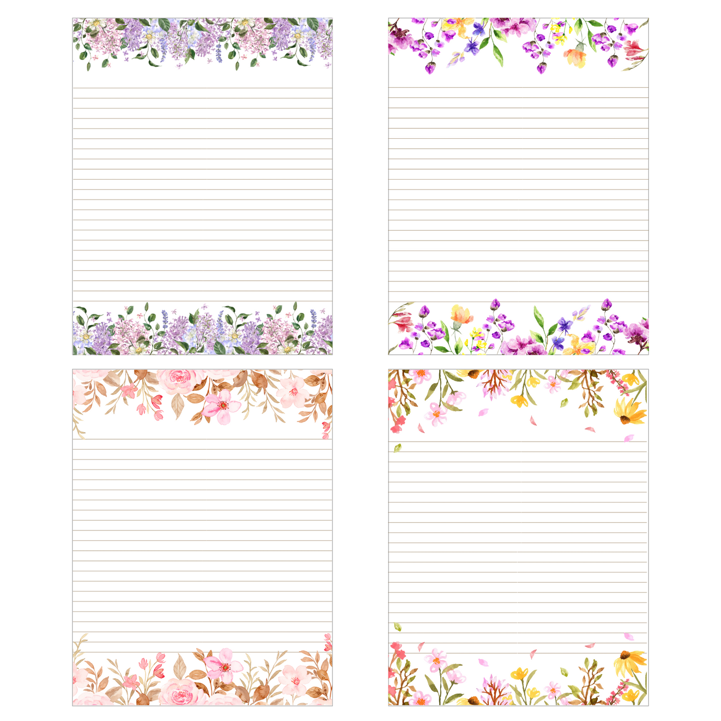 Spring Blossom Stationery Set