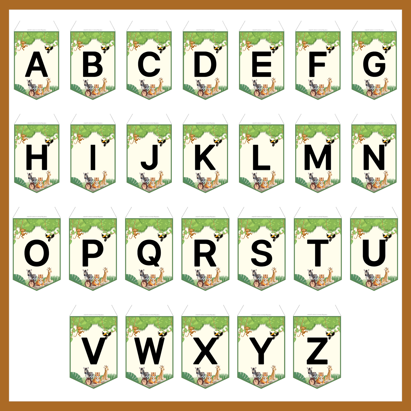 Safari Animals Birthday Party Pack