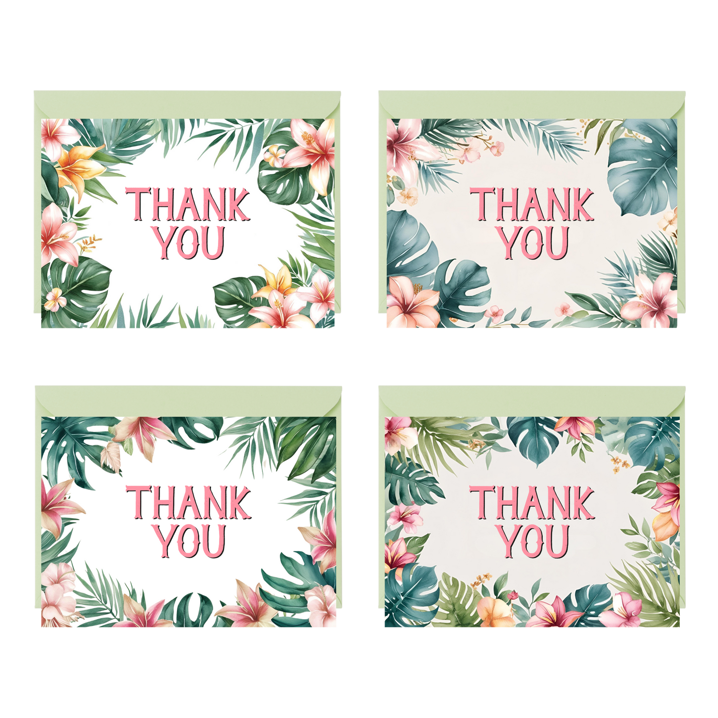 Tropical Thank You Cards