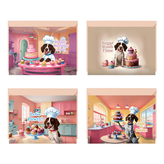 Pointer's Party Kitchen Birthday Cards