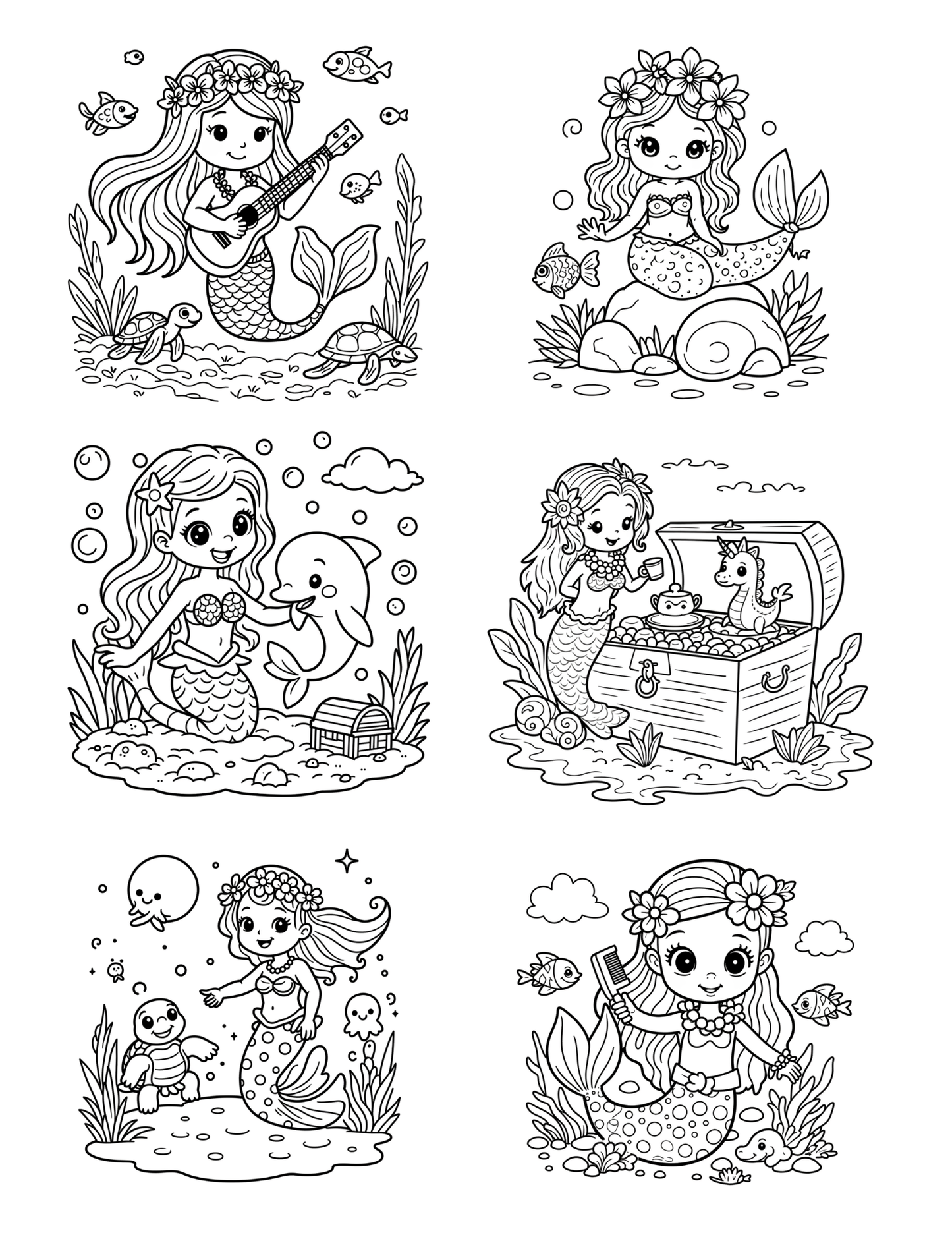 Magical Mermaids Coloring Adventure
