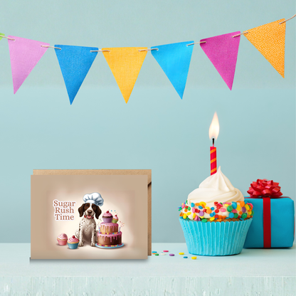 Pointer's Party Kitchen Birthday Greeting Card Set