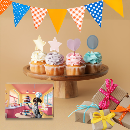 Pointer's Party Kitchen Birthday Greeting Card Set
