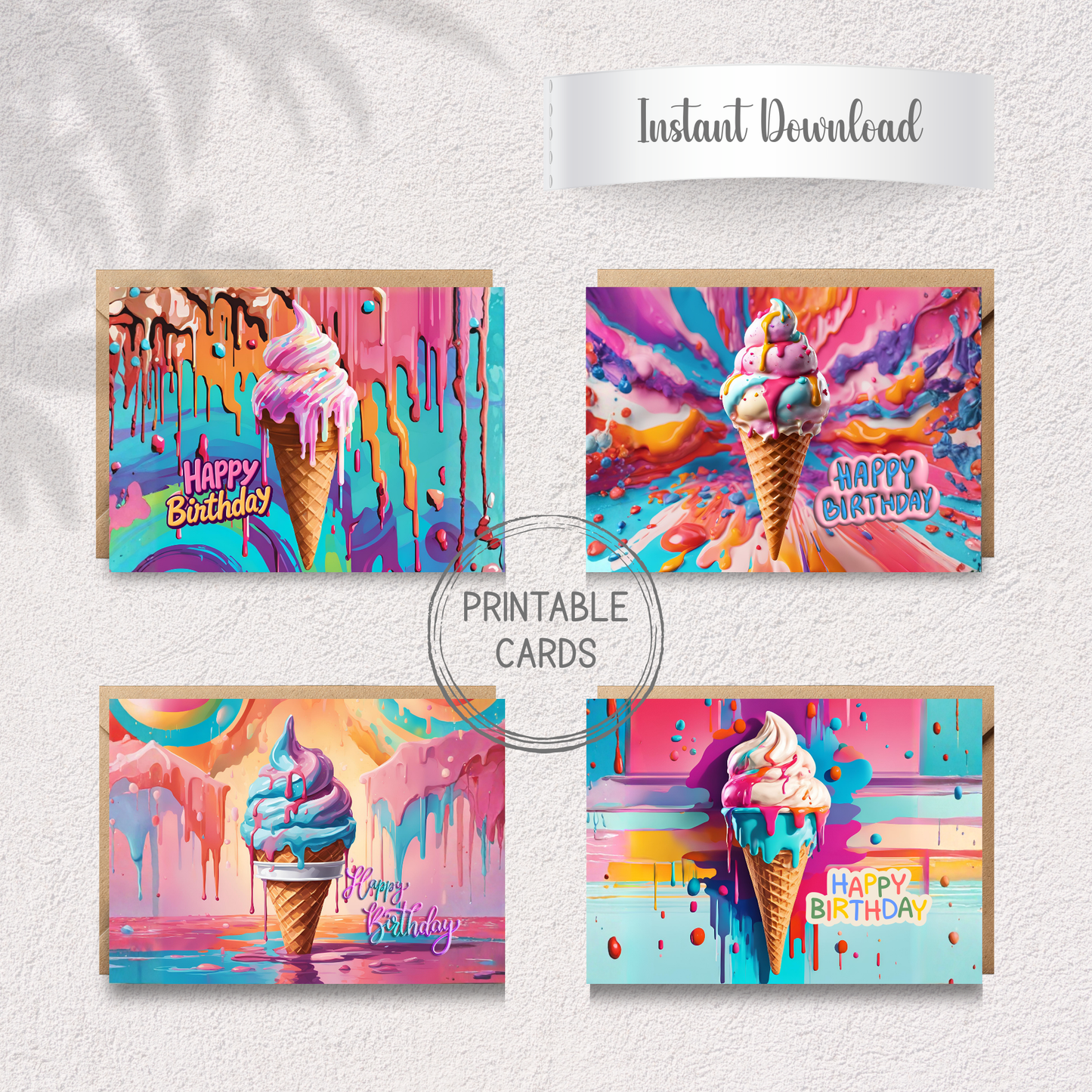 Drip Drop Birthday Bliss Card Set