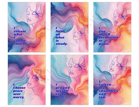 Calm & Emotional Support Affirmations – Art-Inspired Printable Cards