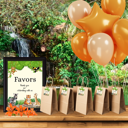 Safari Animals Birthday Party Pack