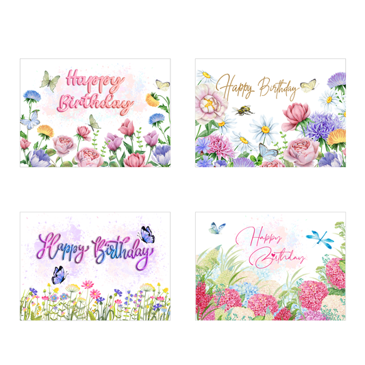 Garden Whispers Birthday Card Set