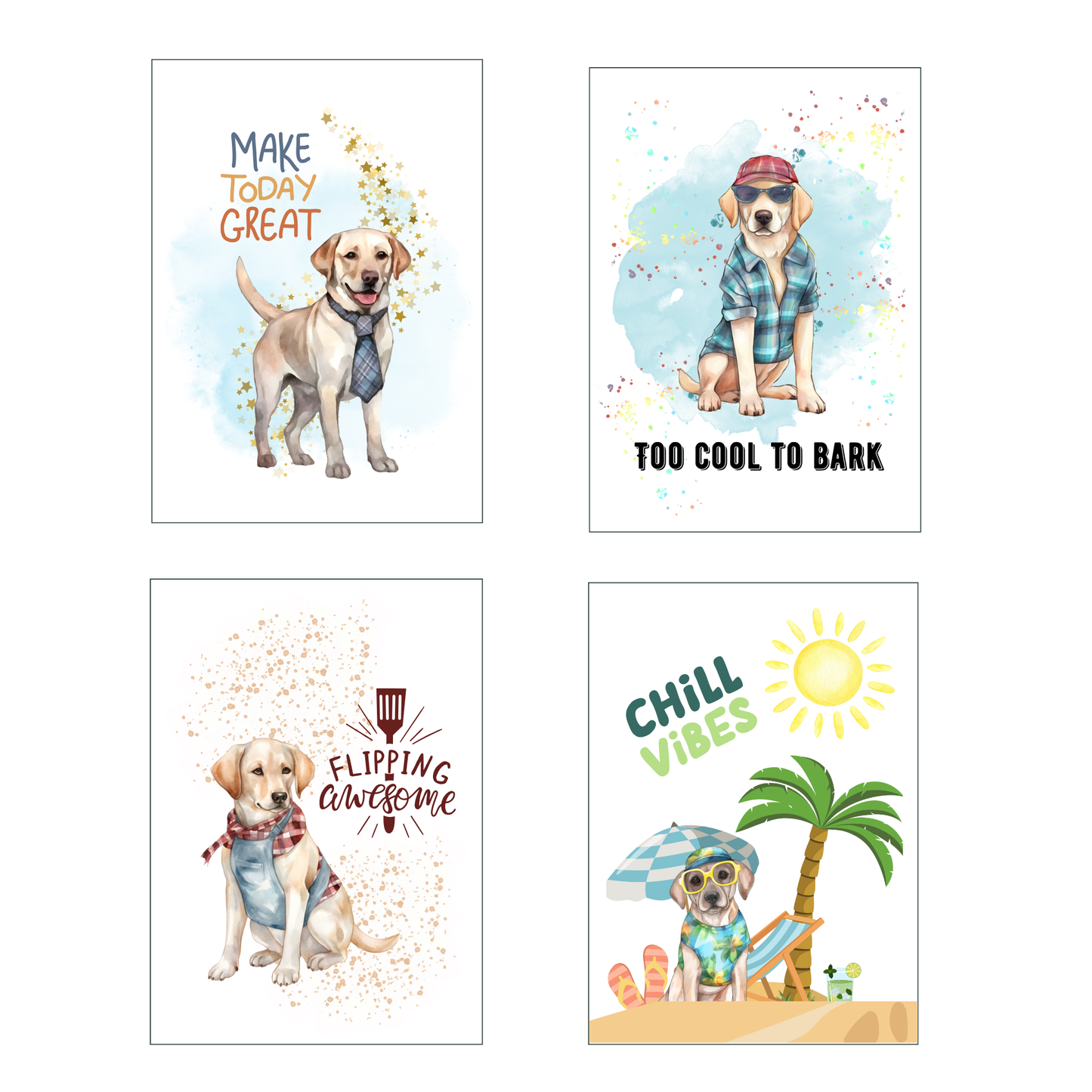 Labrador Life Greeting Card Set