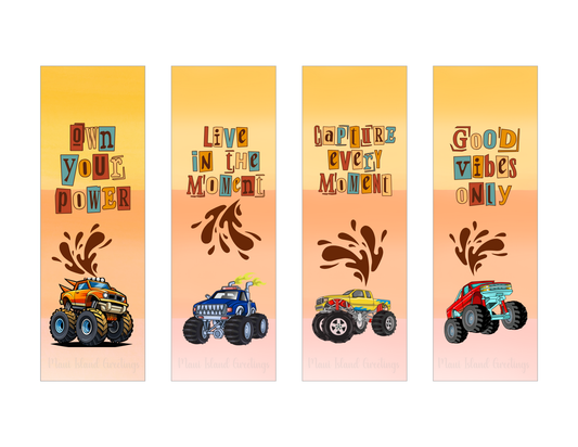 Monster Truck Bookmarks