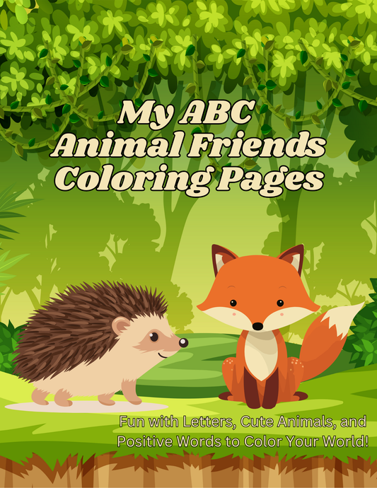 My ABC Animal Friends Coloring Pages
