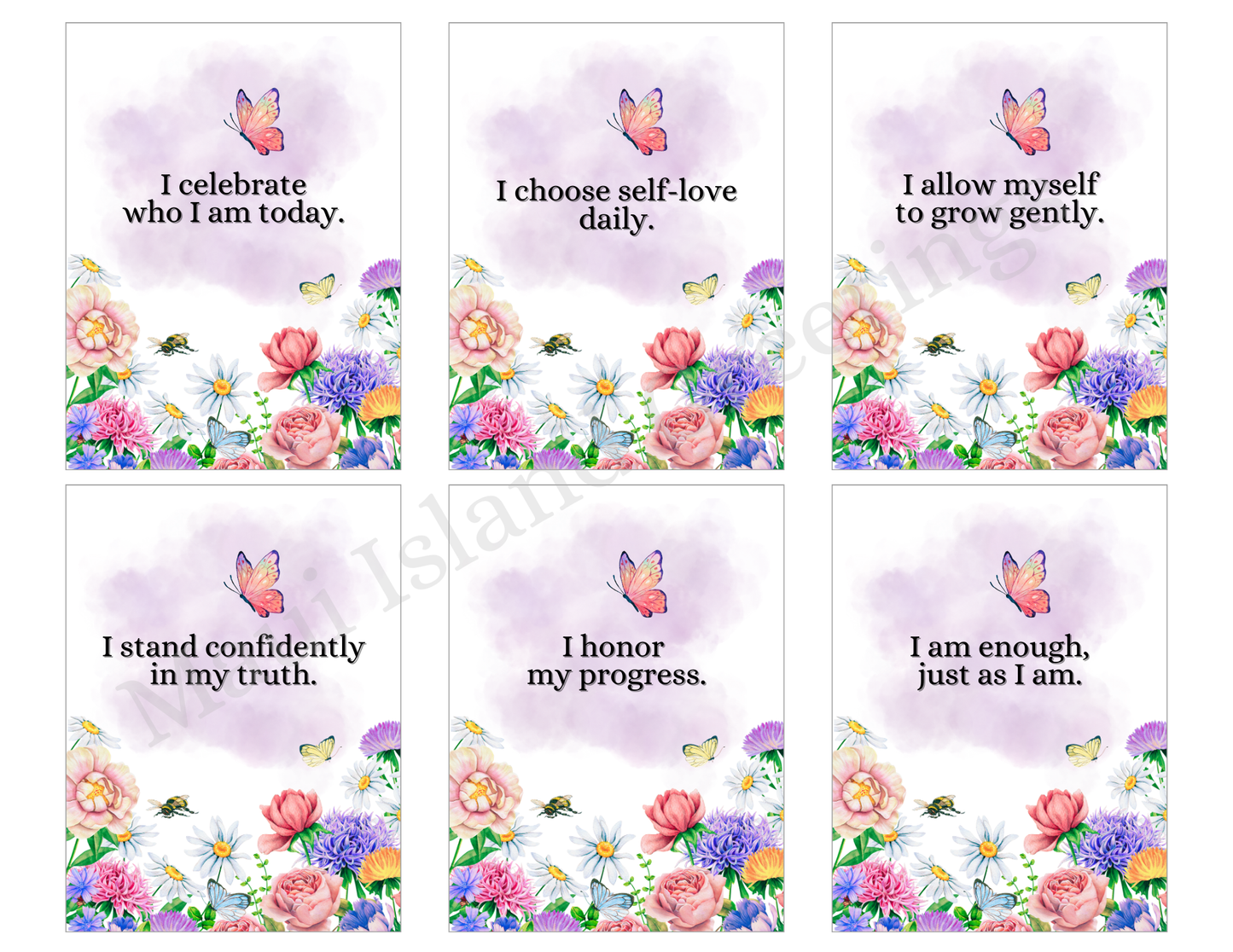 Self-Love & Confidence Affirmation Cards